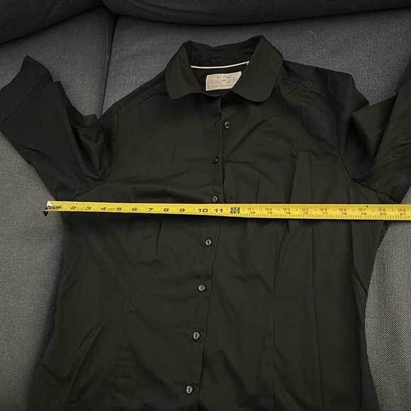Riders by Lee black button down slimming shirt size M - Picture 7 of 8